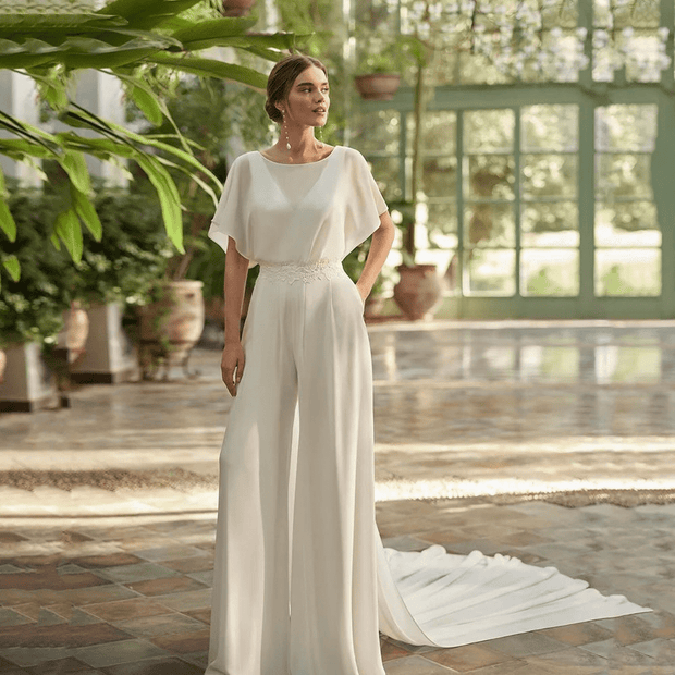 Combinaison de Mariée  – Élégance Aérienne - Nathalie La robe parfaite