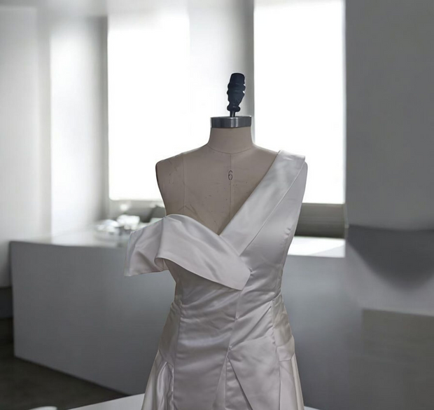 Combinaison de Mariée et Robe – Élégance en Satin - Stèphanie La robe parfaite