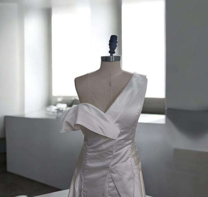 Combinaison de Mariée et Robe – Élégance en Satin - Stèphanie La robe parfaite