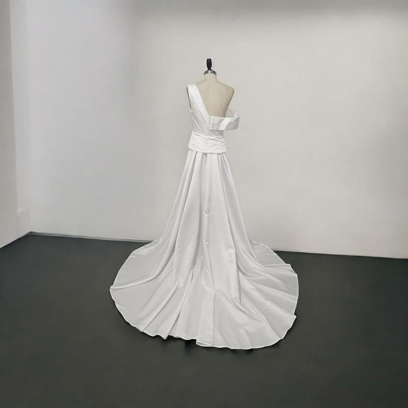 Combinaison de Mariée et Robe – Élégance en Satin - Stèphanie La robe parfaite