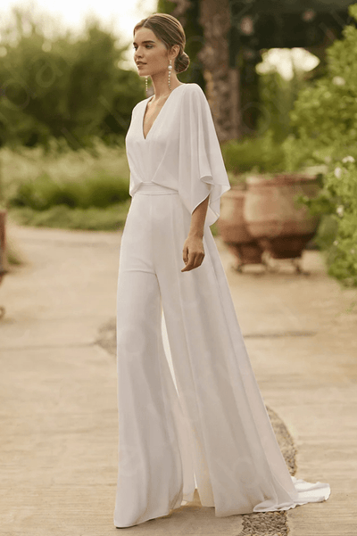 Combinaison de Mariée Simple <br> Maureen La robe parfaite
