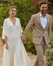 Combinaison de Mariée Simple <br> Maureen La robe parfaite
