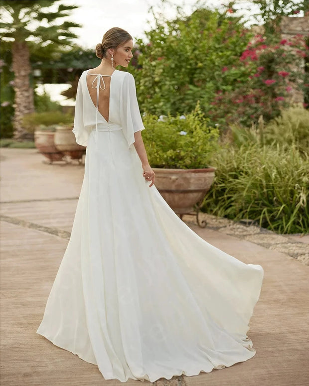 Combinaison de Mariée Simple <br> Maureen La robe parfaite