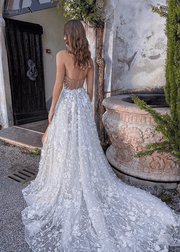 Robe de Mariée <br>  Bohème en Dentelle - Karine La robe parfaite