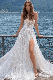 Robe de Mariée <br>  Bohème en Dentelle - Karine La robe parfaite