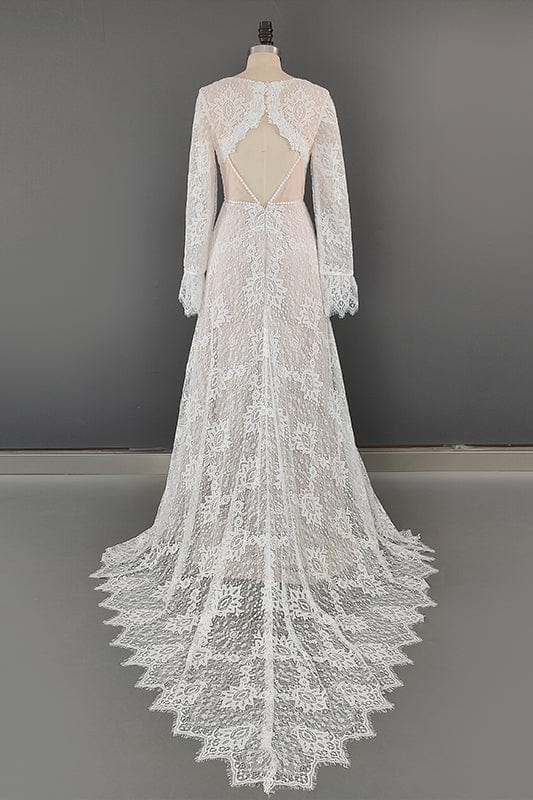 Robe de Mariée  <br> Hiver en Dentelle - Alba La robe parfaite