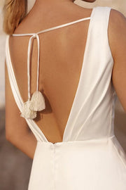 Robe de Mariée | Col Bateau Classique - inaya La robe parfaite