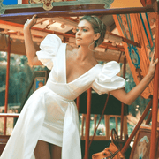 Robe de Mariée Courte <br> Moderne – Hinaya La robe parfaite