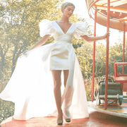 Robe de Mariée Courte <br> Moderne – Hinaya La robe parfaite