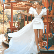 Robe de Mariée Courte <br> Moderne – Hinaya La robe parfaite