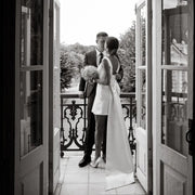 Robe de Mariée Courte – Élégance Satiné - Claire La robe parfaite