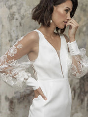 Robe de Mariée Courte en Satin – Élégance et Modernité La robe parfaite