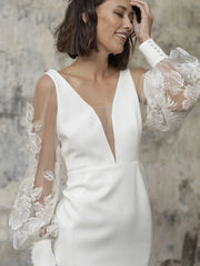 Robe de Mariée Courte en Satin – Élégance et Modernité La robe parfaite