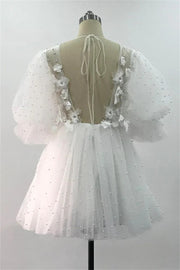Robe de Mariée | Courte Fantaisie- Éva La robe parfaite