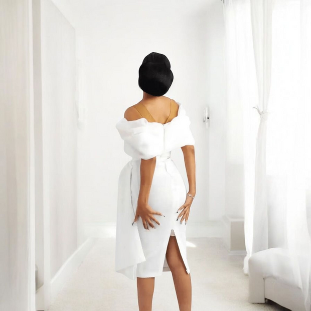 Robe de Mariée Courte - Samira La robe parfaite