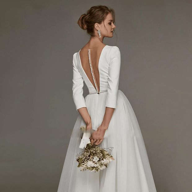 Robe de Mariée courte | Simple  - Elodie La robe parfaite