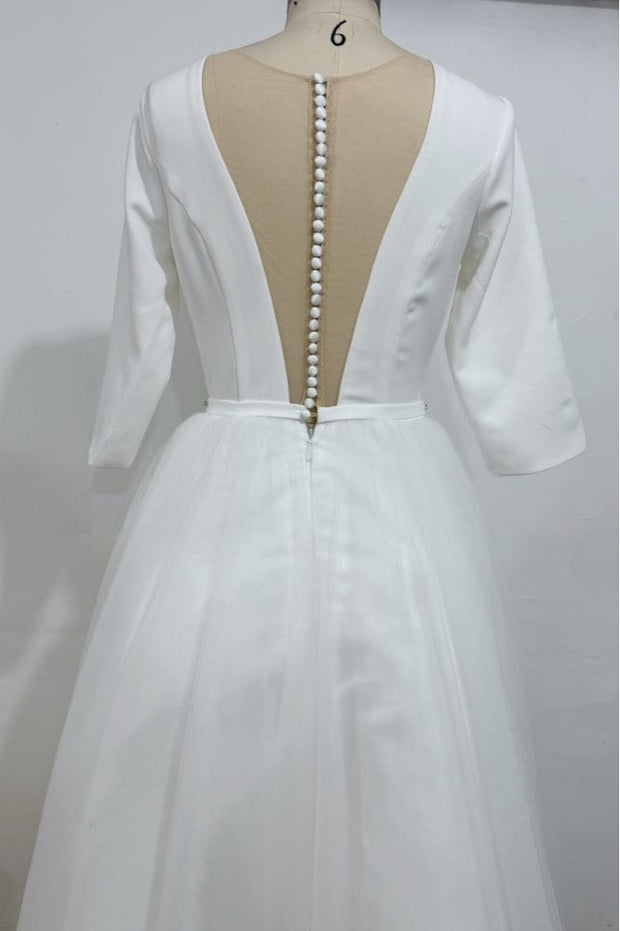 Robe de Mariée courte | Simple  - Elodie La robe parfaite
