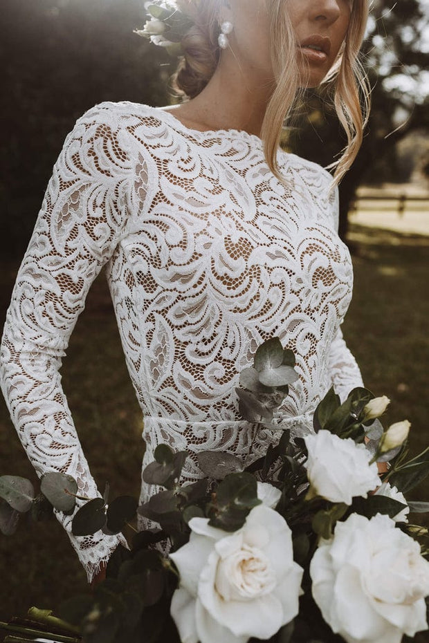 Robe de Mariée | Dentelle Manches - Sophie La robe parfaite
