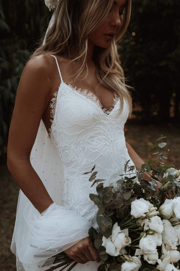 Robe de Mariée | Dentelle Rose - Ava La robe parfaite