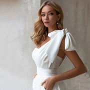 Robe de Mariée Élégante – Simplicité et Raffinement en Satin La robe parfaite