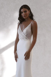 Robe de Mariée | Haut Paillettes - Alma La robe parfaite