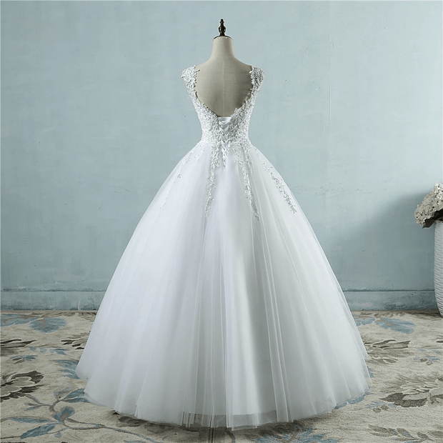 Robe de Mariée | Princesse en Organza Brodé - Elvyna La robe parfaite