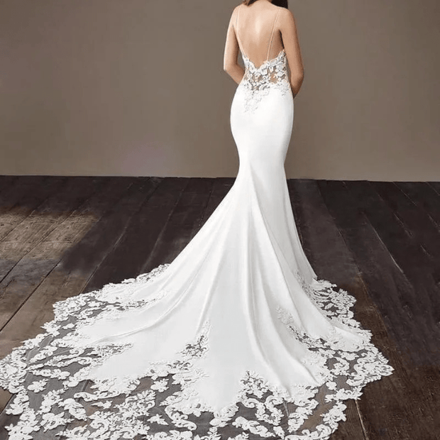 Robe de Mariée Sirène | En Satin - Jasmine La robe parfaite