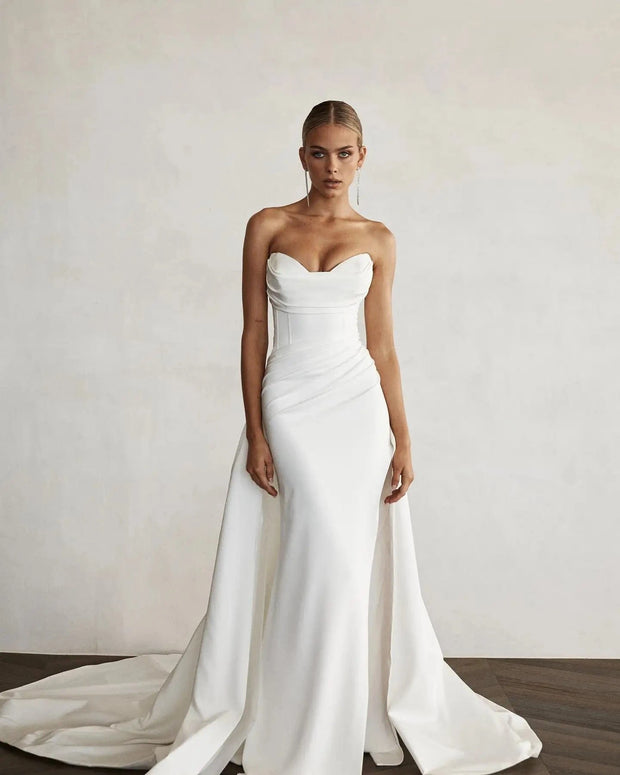 Robe de mariée | Sirène en satin - Mélody La robe parfaite