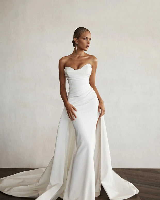 Robe de mariée | Sirène en satin - Mélody La robe parfaite