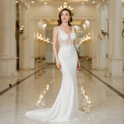 Robe de Mariée Sirène | Glamour et Étincelante - Justine La robe parfaite