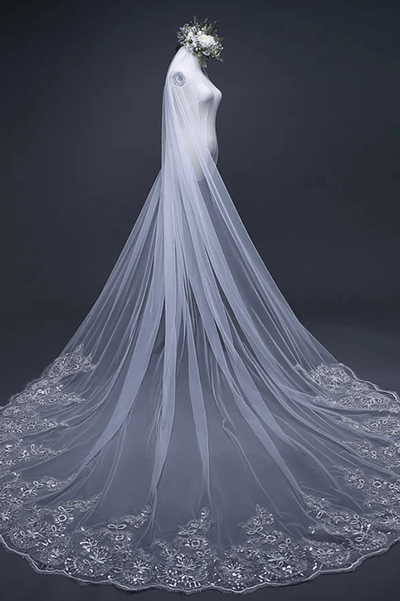 Voile de Mariée | Cathédrale en Dentelle La robe parfaite