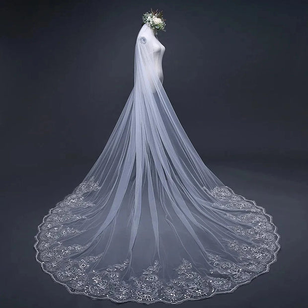 Voile de Mariée | Cathédrale en Dentelle La robe parfaite