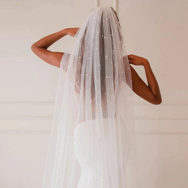 Voile de Mariée – Délicatesse Perlé La robe parfaite